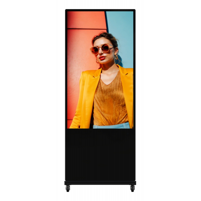 DS-D6055UN-D/S pantalla de señalización Diseño de quiosco 139,7 cm (55) LED Wifi 500 cd / m² 4K Ultra HD Negro Procesador incorporado Android 24/7