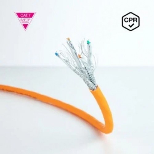 Bobina de Cable SFTP PIMF AWG23 Nanocable 10.20.1700-100 Cat.7/ 100m/ Naranja
