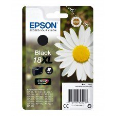 Cartucho Epson Daisy 18XL negro etiqueta RF C13T18114022