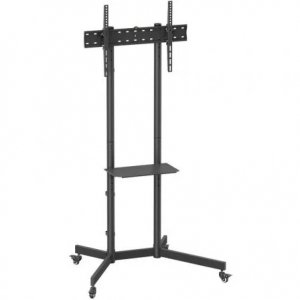 Carro TV con ruedas Aisens FT70TE-333, 37-70 pulgadas, hasta 45 kg, VESA 600 x 400 mm, incl. ±12°, altura ajustable, negro