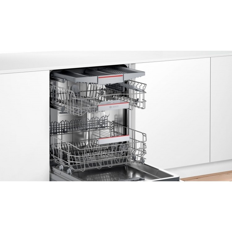 Bosch SMH4ITX12E Serie 4, Lavavajillas totalmente integrable, 60 cm, Puerta  deslizante