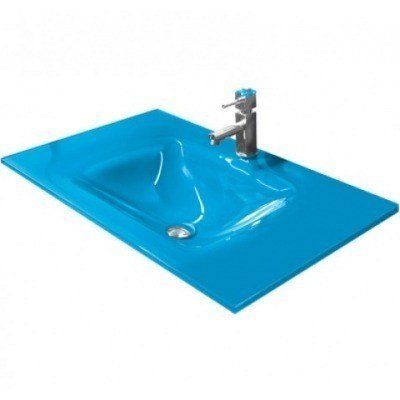 ENCIMERA LAVABO DE CRISTAL NILO 60 CM COBALTO