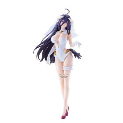 Figura banpresto overlord glitter&glamours albedo wedding ver. 27cm