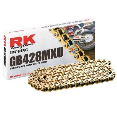 Cadena RK GB428MXU con 94 eslabones oro GB428MXU-94