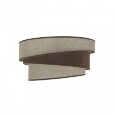 Pantalla Colgante/pie Salon E27 Hara Marron 40dx30dx20h