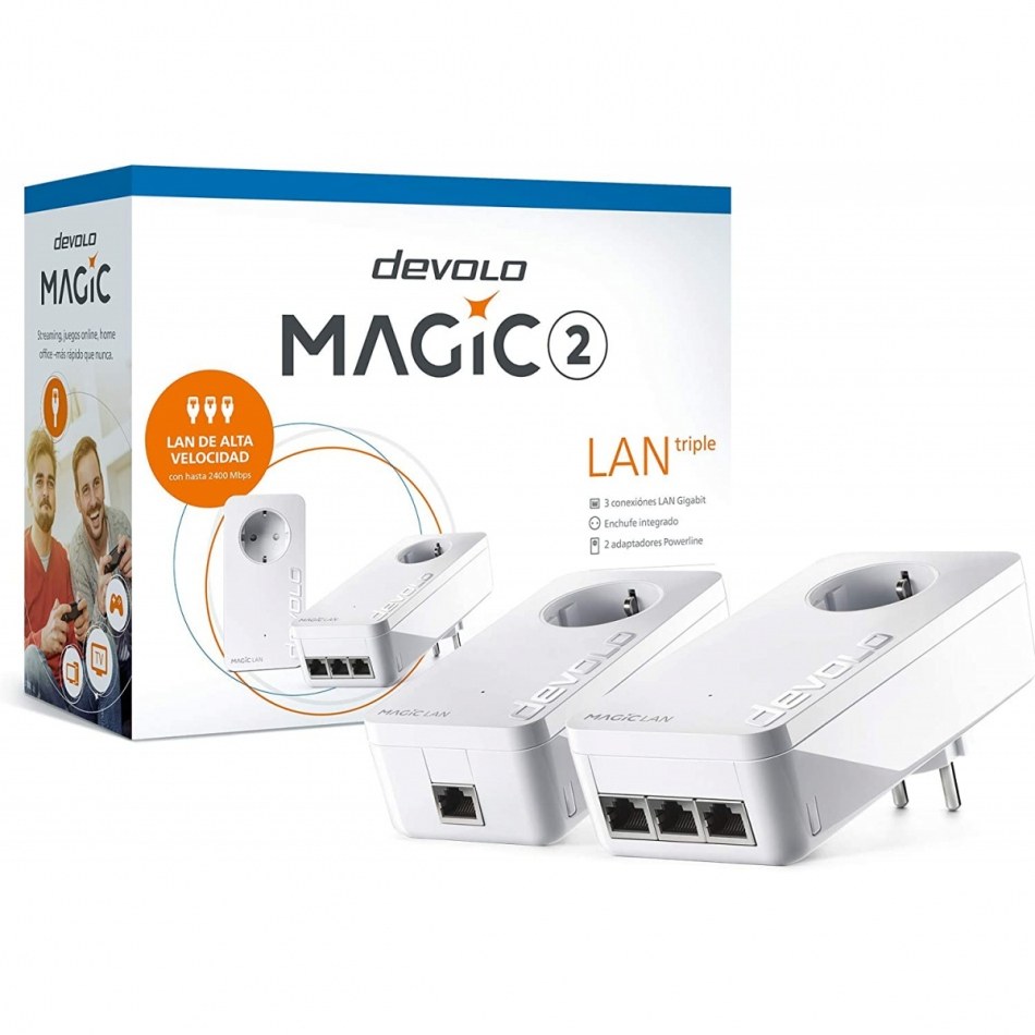 Devolo 8516 Magic 2 LAN triple 2400 Mbit/s Ethernet Blanco 2 pieza(s)