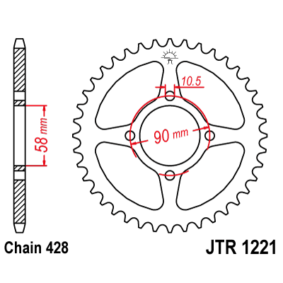 Corona JT SPROCKETS JTR1221.45