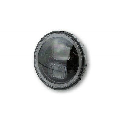 HIGHSIDER LED main headlight insert TypE 7 with parking light ring, round, black, 5 3/4 inch 226-021