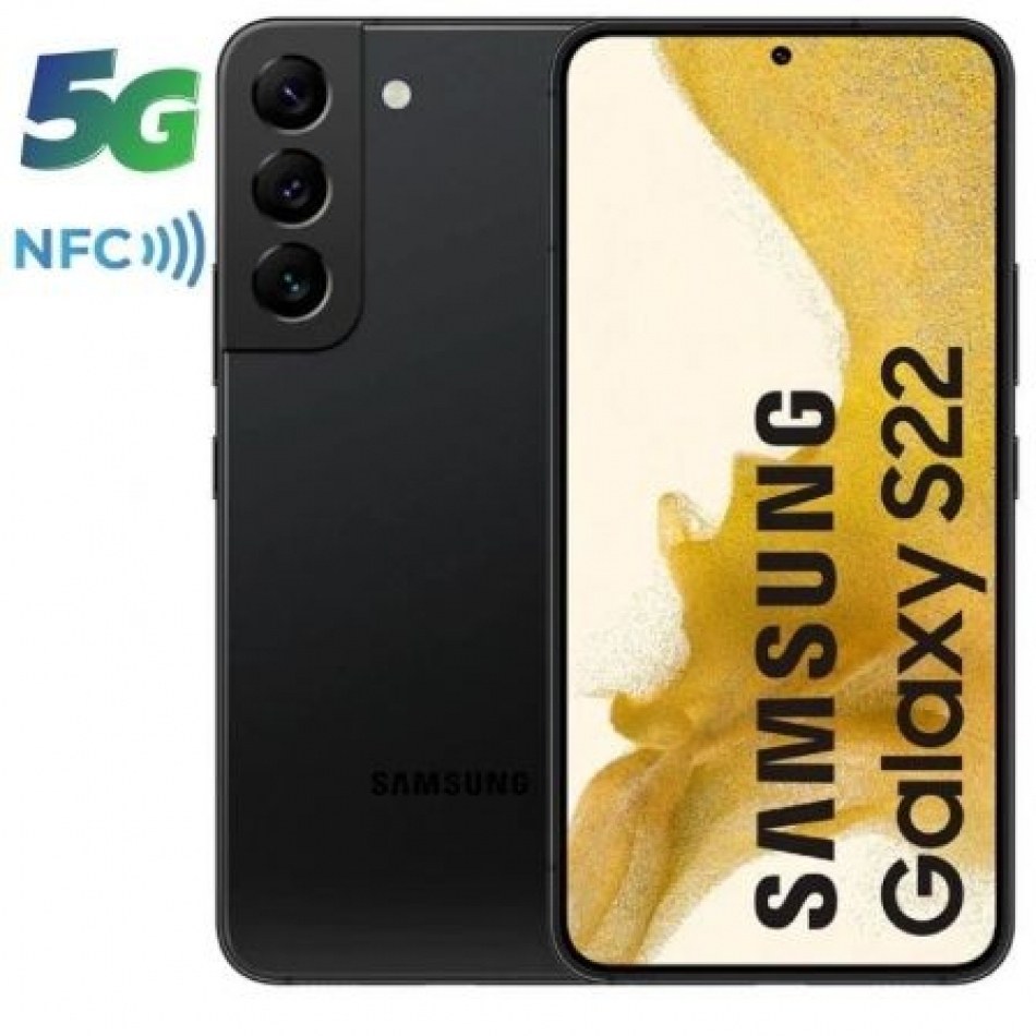 Smartphone Samsung Galaxy S22 8GB/ 256GB/ 6.1/ 5G/ Negro