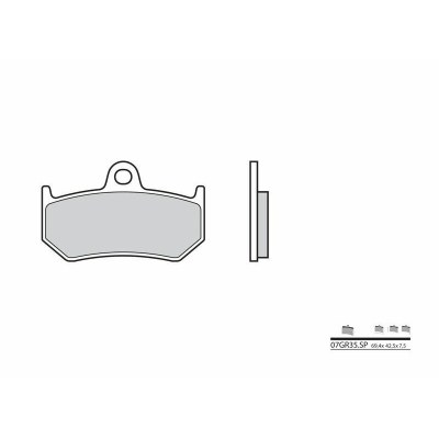 Pastillas de freno sinterizadas Brembo 07GR35SP 07GR35SP