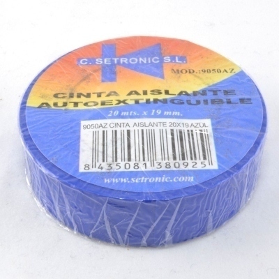 Cinta Aislante 20x19 color AZUL Ignifuga
