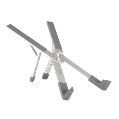 Soporte - base elevador tooq para portatil 17 pulgadas plata