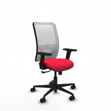 Piqueras y Crespo Zulema sincro malla blanca bali rojo brazos 2D base nailon ruedas 65mm nailon