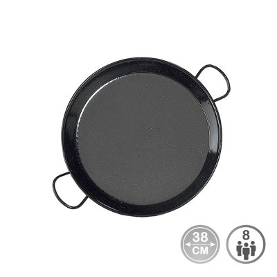 Paellera esmaltada para induccion y vitroceramica ø38 cm (8 personas)