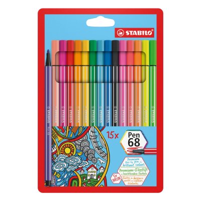 Pen 68 rotulador Multicolor 15 pieza(s)