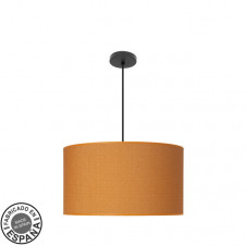 Colgante Moda 3xe27 Negro/naranja Regx50x50 Cm C/difusor