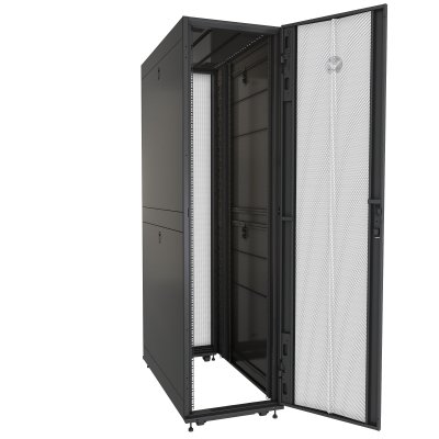 VR3307 armario rack 48U Rack o bastidor independiente Negro, Transparente