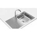 Teka UNIVERSE 50 T-XP 1C 1E Lavabo sobre-encimera Rectangular Acero inoxidable