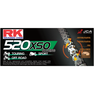 Cadena X-RING 525 XSO RK 525XSO-110-CLF