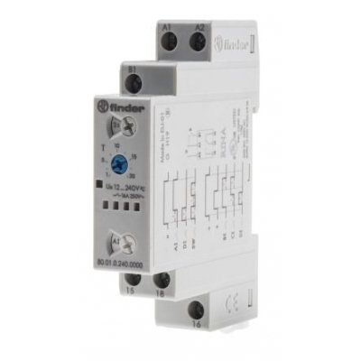 Programador Temporizador Multifuncion 12V-240Vdc/ac CARRIL DIN FINDER