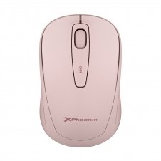 Phoenix m250 ratón inalámbrico 2.4 ghz receptor usb hasta 1600 dpi compatible con pc mac portátil color rosa