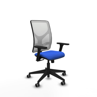 Motilla sincro malla blanca bali azul brazos 3D base piramidal ruedas 65mm engomadas