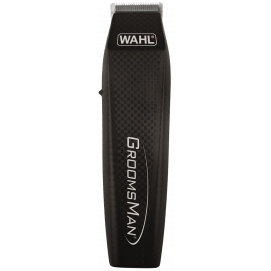 Barbero Wahl 5537-3016, 3 guías + 1 regulable + perfilador, negro