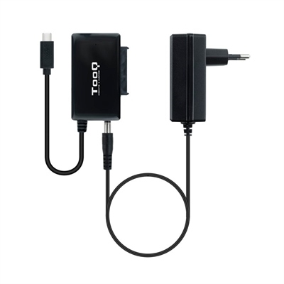 Adaptador usb tipo c tooq para discos 2.5pulgadas - 3.5pulgadas