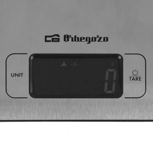 Báscula de Cocina Electrónica Orbegozo PC 1017/ hasta 5kg/ Plata