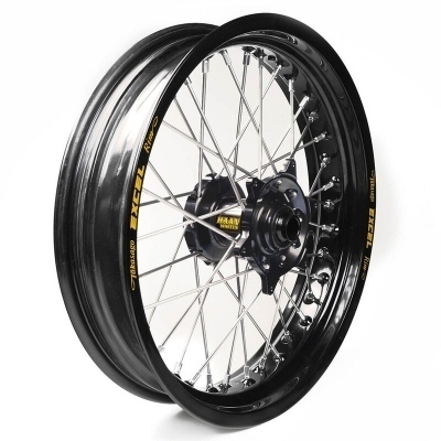 Rueda completa Haan Wheels aro negro 17-3,50 buje negro 1 34006/3/3 1 34006/3/3