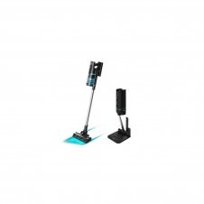 Cecotec Conga Rockstar 10000 Nebula Station Aspiradora escoba 2 en 1 Corriente alterna Secar Sin bolsa 3 L 450 W Negro, Acero inoxidable