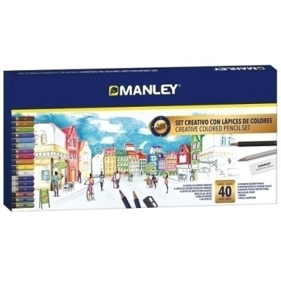 LAPICES COLOR MANLEY SET CREATIVO C/40