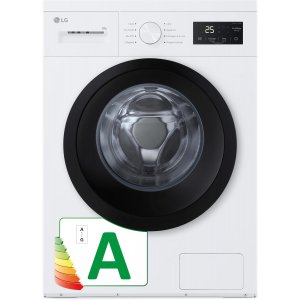 Lavadora LG F4A10S8NWK, Serie 100, 8kg, 1400rpm, clase A, 75dB, con tapa extraible 82 cm, fondo reducido 47 cm, 8 programas, Inverter, Vapor, Wifi, display LED, blanco