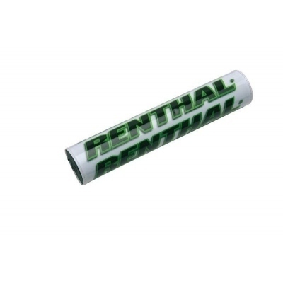 Protector/Morcilla barra superior de manillar RENTHAL blanco/verde 205mm P269 P269