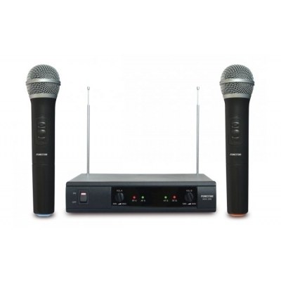 Microfonos Inalambricos Mano VHF 2 Microfonos