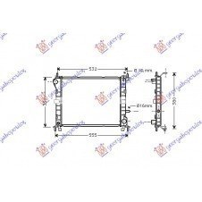 RADIADOR 1,4-1,6 -A / A (45x35,8) (VALEO CLASSIC)