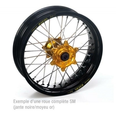 Rueda completa Haan Wheels aro negro 17-4,25 buje oro 1 56007/3/2 156007/3/2