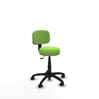Silla Llanos giratorio bali pistacho base poliamida 600 ruedas nailon 50