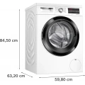 Lavadora Bosch WUU28T68ES, 9 kg, 1400 rpm, clase A, blanco - imagen 6