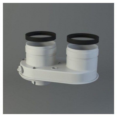 ADAPTADOR BIFLUJO 80MM SAUNIER/VAILLANT/HERMANN CONDENSACIÓN