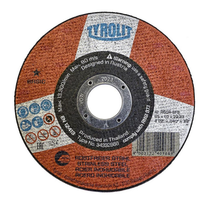 Disco corte plano 41c ø115x1,0x22,23 a60r-bfb