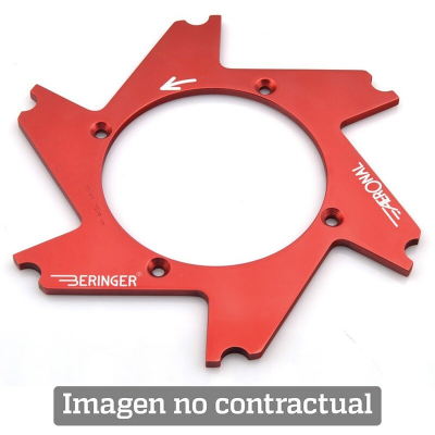 Parte central de disco Aeronal® Izquierda plana. Color NARANJA. (HD1LGOMM) HD1LGOMM