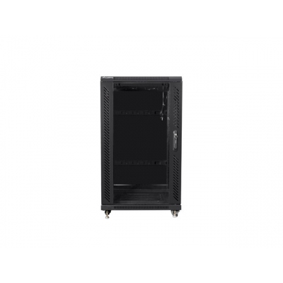 Armario rack lanberg 22u 600x600 autoensamblado 19pulgadas hasta 60kg negro