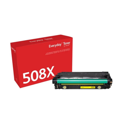Toner xerox everyday compatible con hp 508x color laserjet enterprise m552(cf362x crg040hy) amarillo
