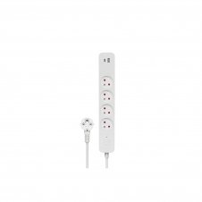 Savio LZ-114 4 salidas AC Tipo E 1,5 m 2 3680 W Blanco