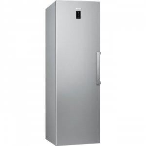 Congelador vertical Smeg FF18EN3HX, 186 x 59.5 x 65 cm, No Frost, clase E, 249 kWh año, 41dB, 279 litros, puerta reversible, Inverter, display, inox antihuellas