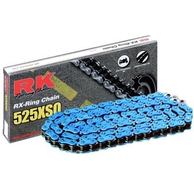 Cadena RK FB525XSO con 102 eslabones azul BB525XSO-102