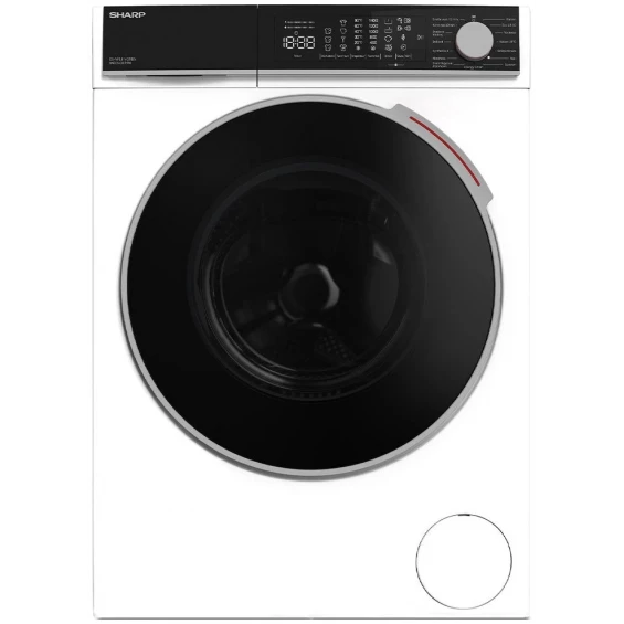 Lavadora Sharp ES-NFL814CWDA, 8 kg, 1400 rpm, clase A, blanca
