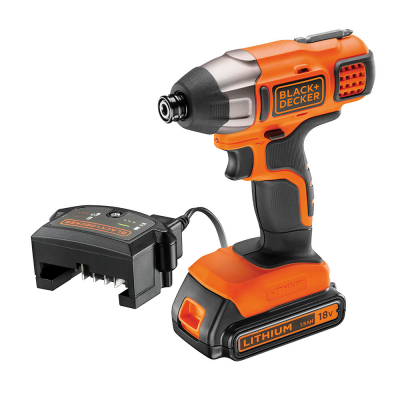 Atornillador de impacto 18v 1/4 bdcim18d1a-qw black & decker