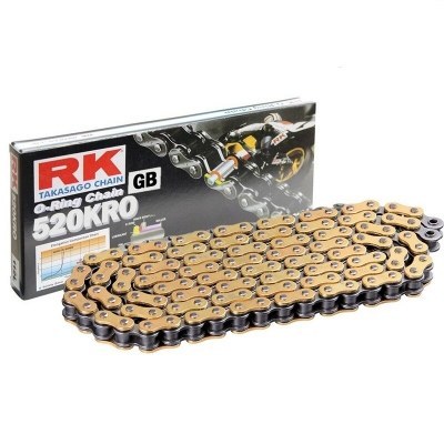 Cadena RK GB520KRO con 122 eslabones oro GS520KRO-122